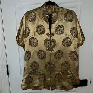 Vintage Gold Satin Hong Kong Top/Jacket